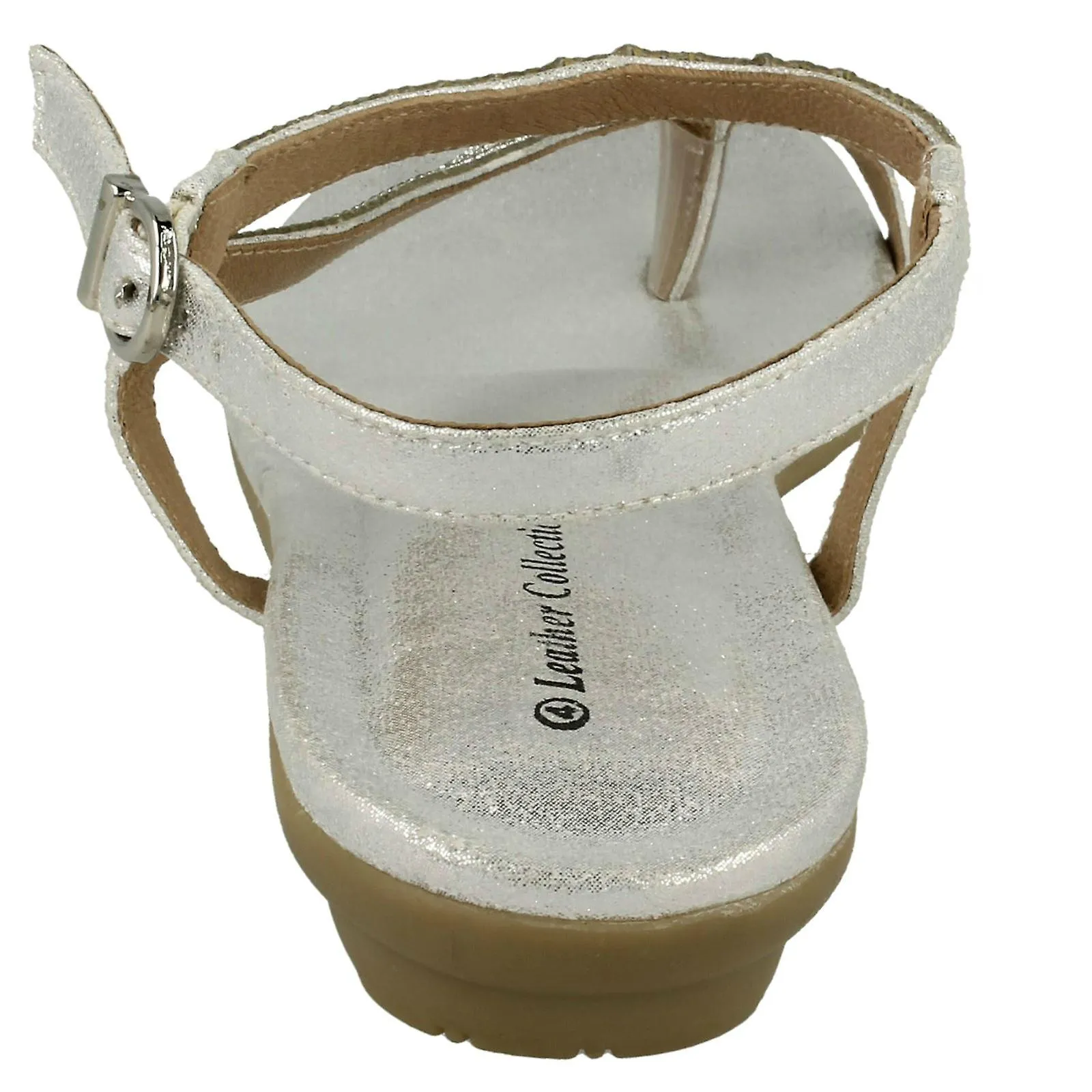 Sandalias de cuero para mujer colección correa Y lazo del dedo del pie