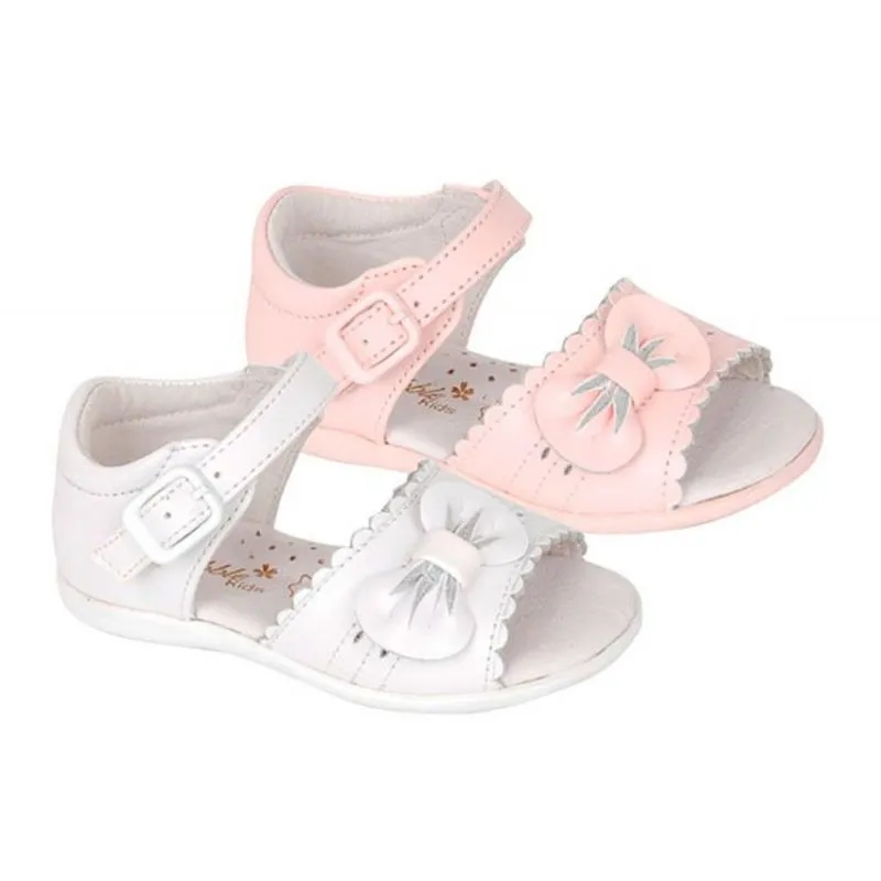 Sandalias para niña de piel reforzada de talon