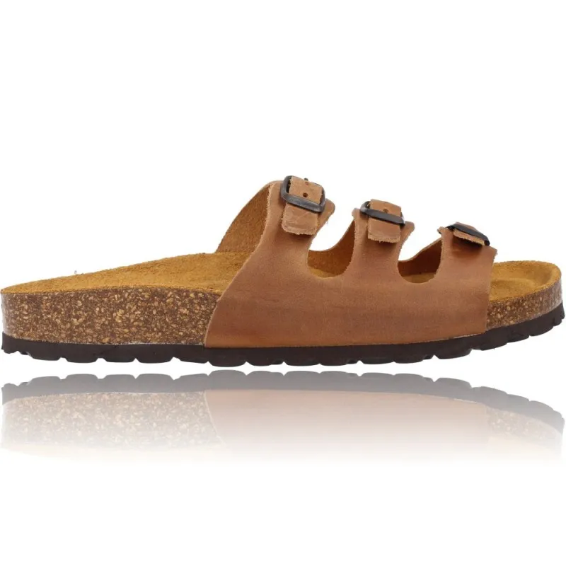 SANDALIAS PLANAS BIO HEBILLAS PARA MUJER DE OKIOS 265 NIDO008