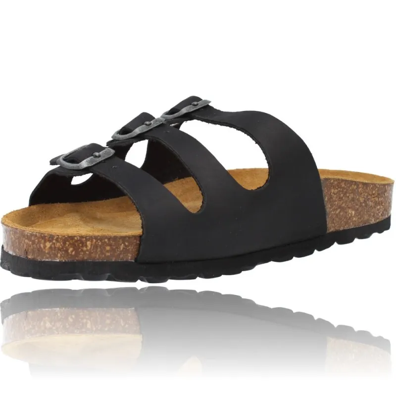 SANDALIAS PLANAS BIO HEBILLAS PARA MUJER DE OKIOS 265 NIDO008