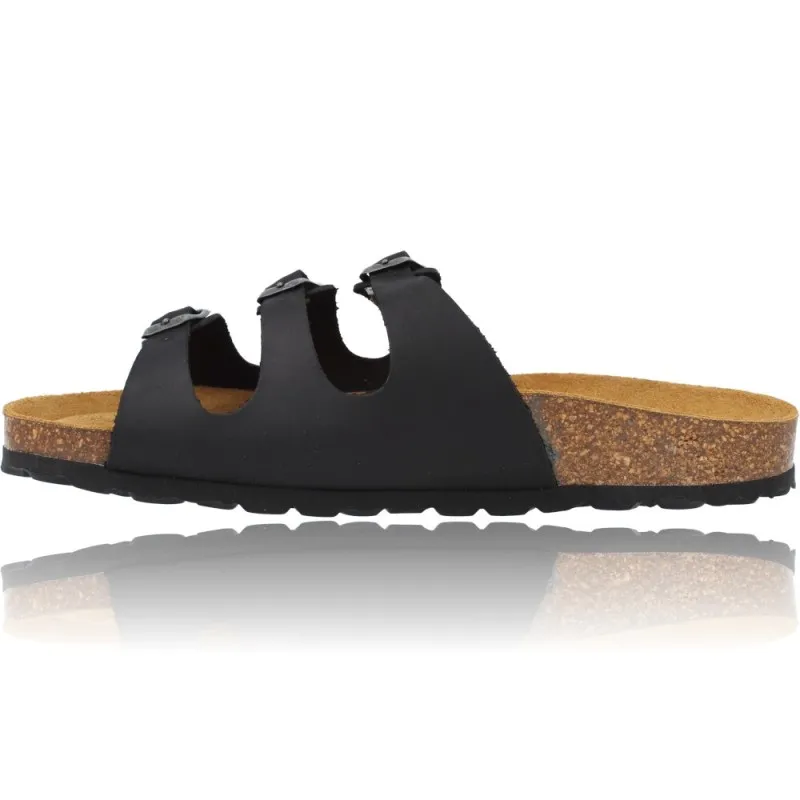 SANDALIAS PLANAS BIO HEBILLAS PARA MUJER DE OKIOS 265 NIDO008