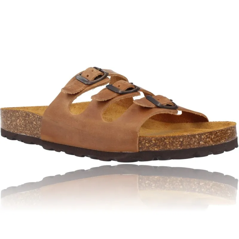 SANDALIAS PLANAS BIO HEBILLAS PARA MUJER DE OKIOS 265 NIDO008