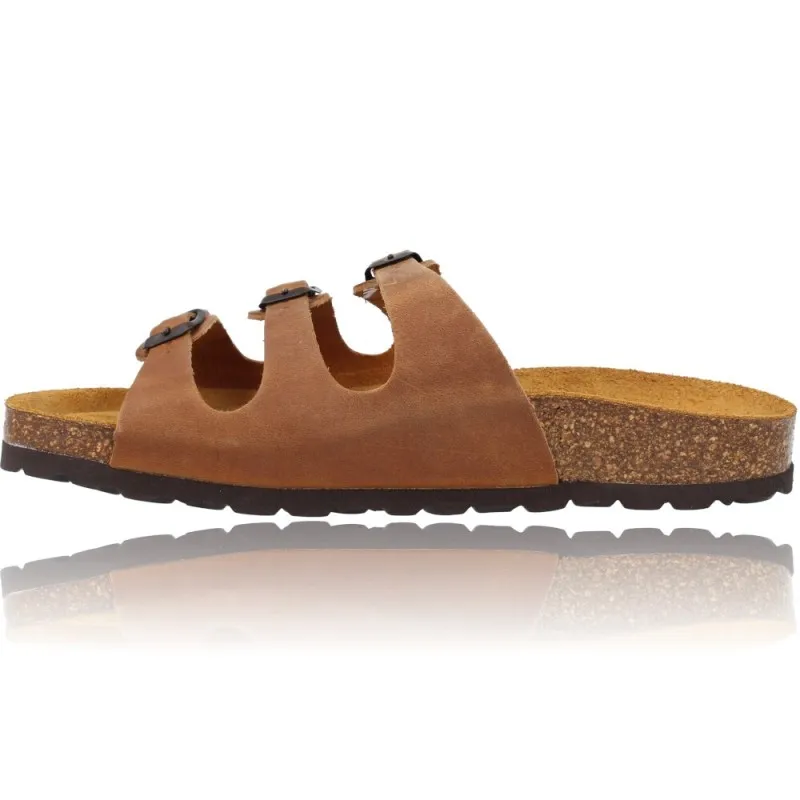 SANDALIAS PLANAS BIO HEBILLAS PARA MUJER DE OKIOS 265 NIDO008