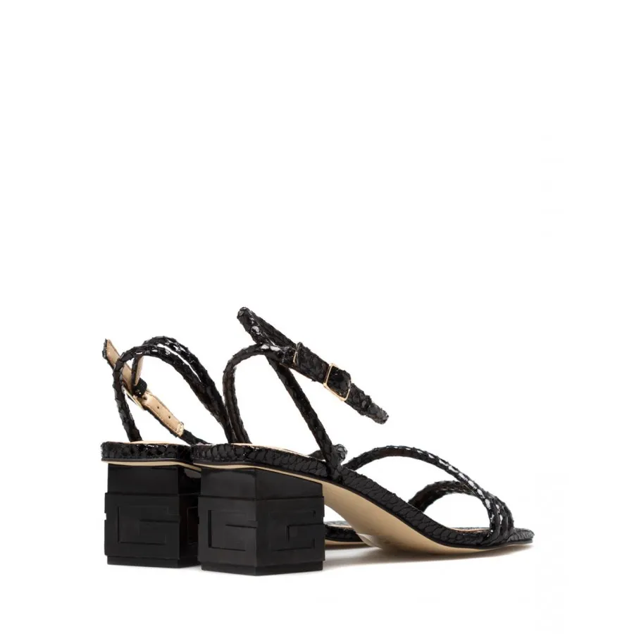 Sandalias Tacon Mujer GUESS FL6MCRPEL03 Black Cuero Sintético Negro