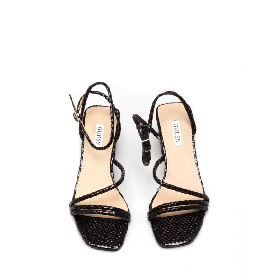 Sandalias Tacon Mujer GUESS FL6MCRPEL03 Black Cuero Sintético Negro