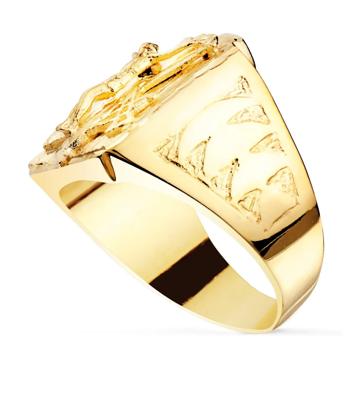 Sello Cristo de la Legión Oro Amarillo 18K