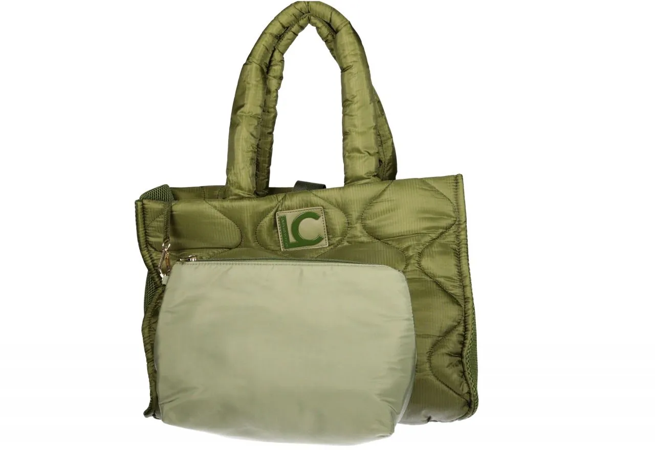 Shopper Enguatado Kaki Logo Lc Asas Colgar