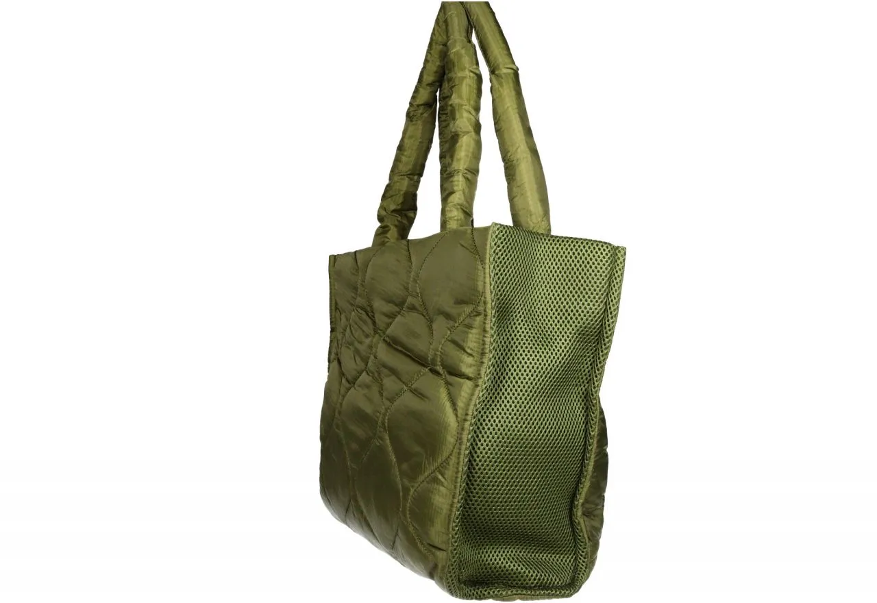 Shopper Enguatado Kaki Logo Lc Asas Colgar