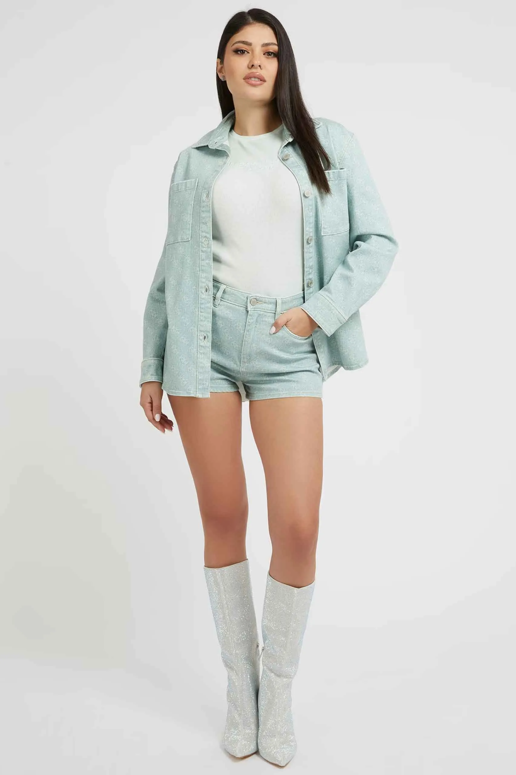 Short para mujer de Guess Jeans – W3GD49WF5V3