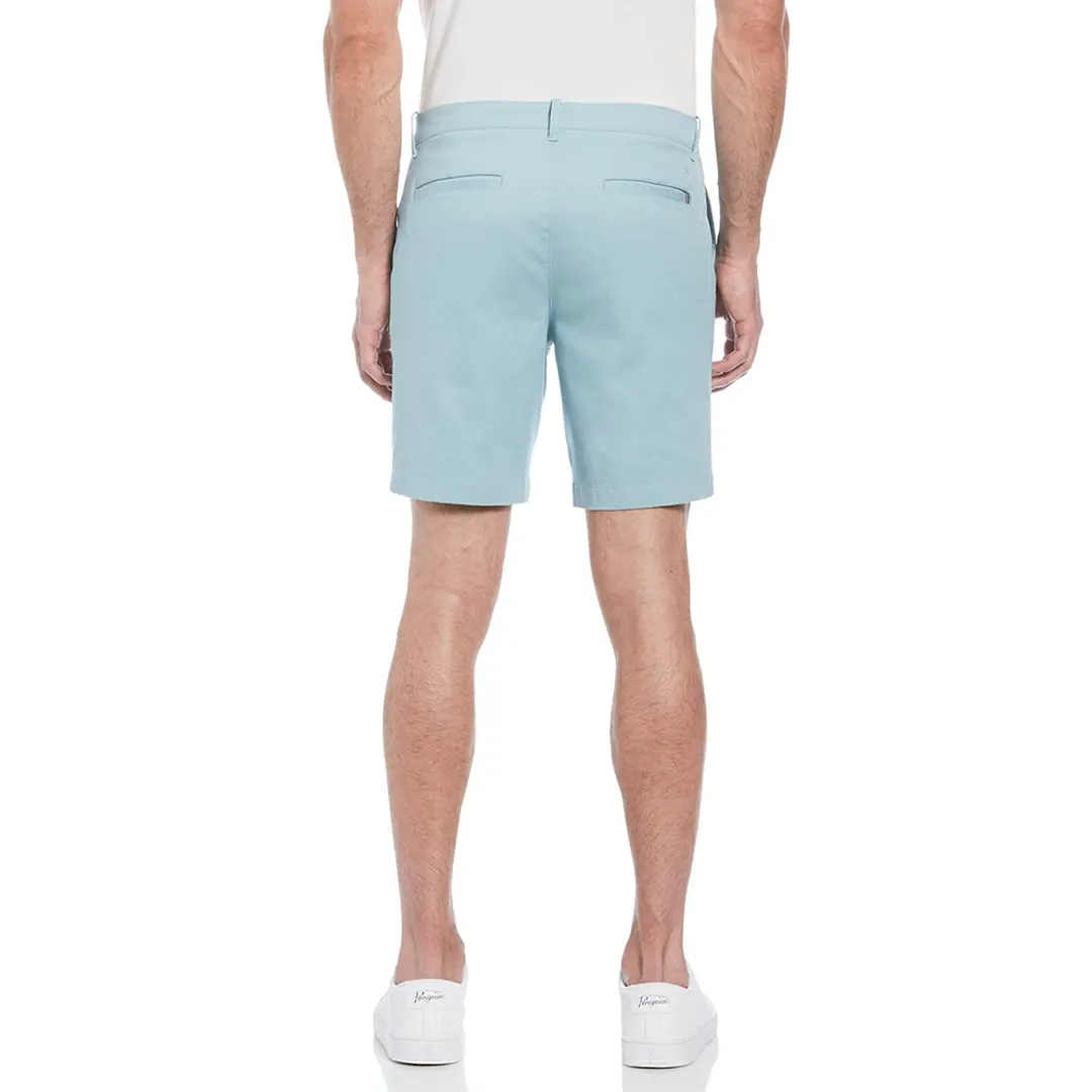 Short Penguin Moda Liso Twill Chino Celeste