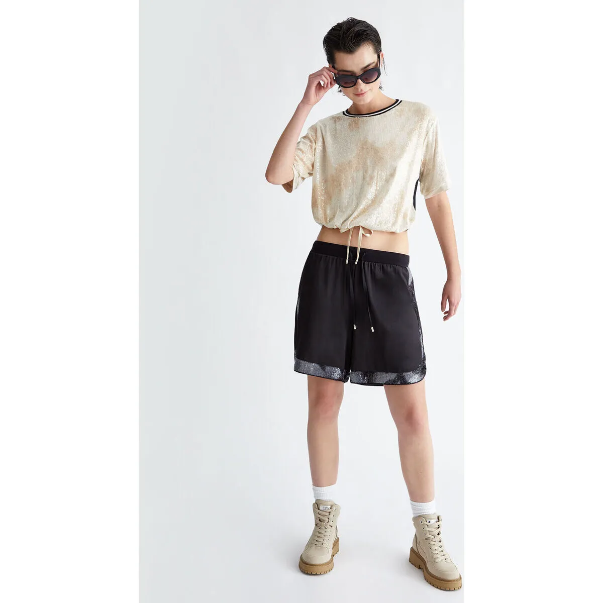 Shorts con lentejuelas