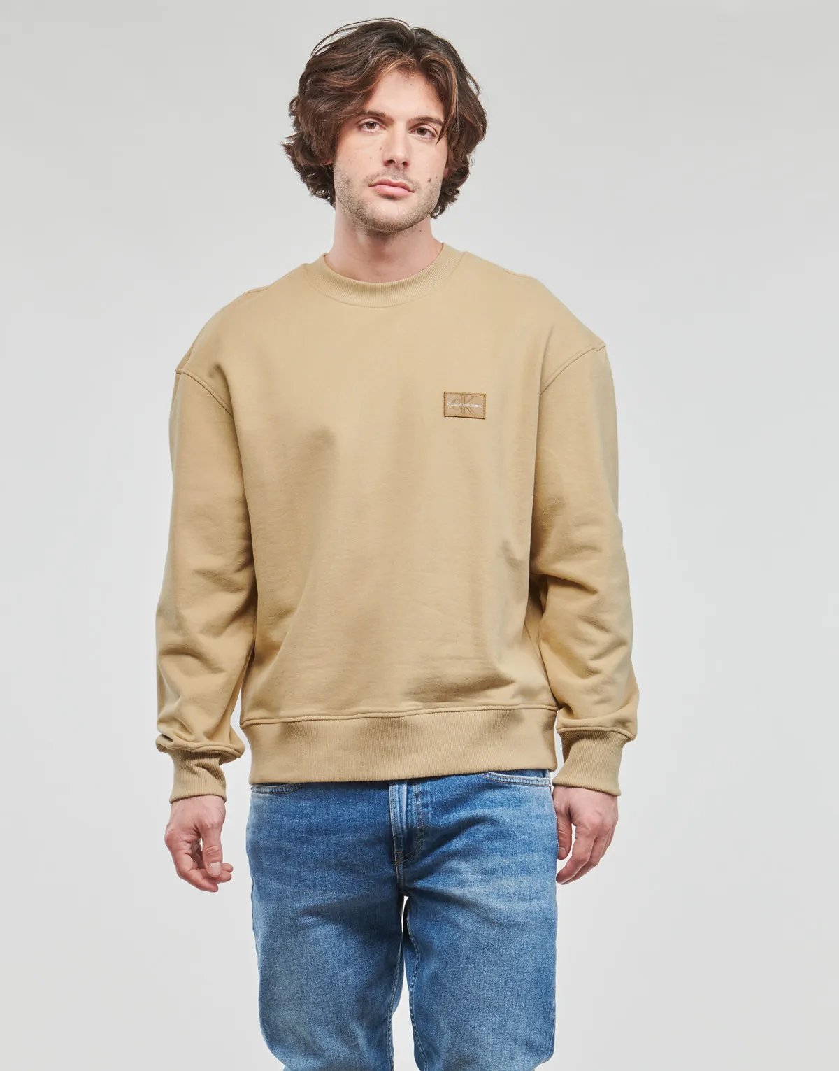 SHRUNKEN BADGE CREW NECK