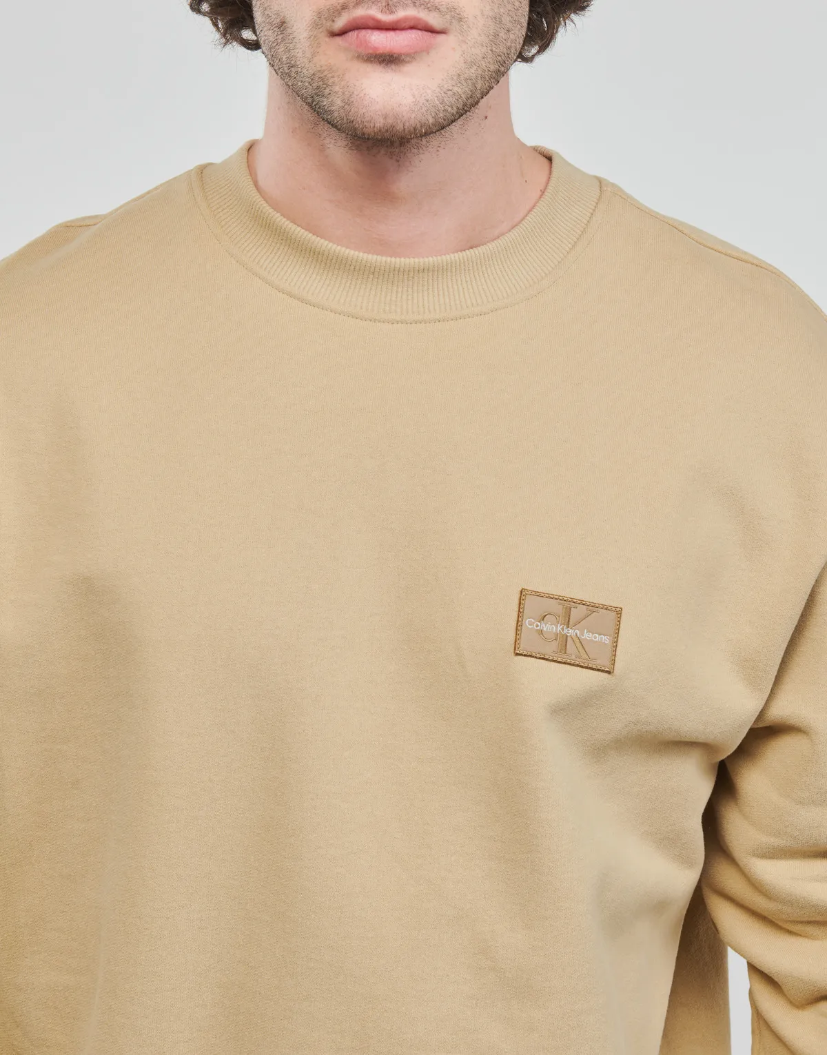SHRUNKEN BADGE CREW NECK