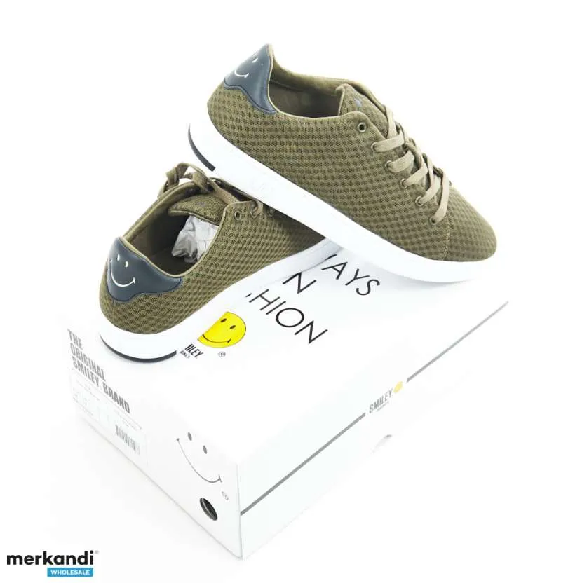 SMILEY  COLECCIóN DE ZAPATOS MIXTOS AL POR MAYOR PARA HOMBRE Y MUJER  12 PARES POR PAQUETE