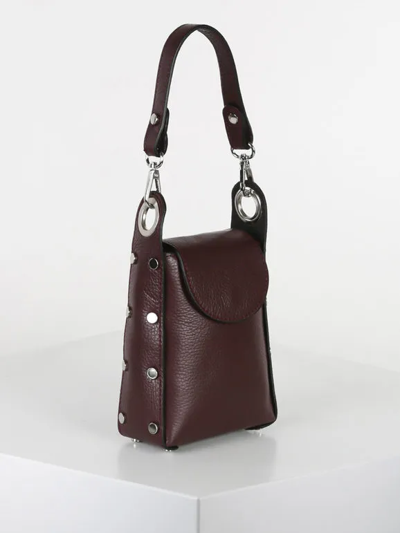 Solada Bolso bombonera mini en piel