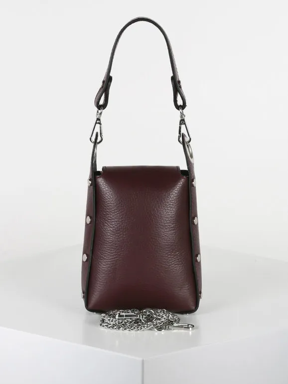 Solada Bolso bombonera mini en piel