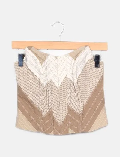 Solo Diseño Corset beige estampado