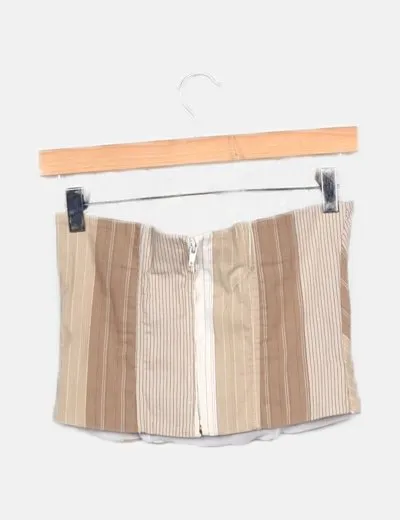Solo Diseño Corset beige estampado