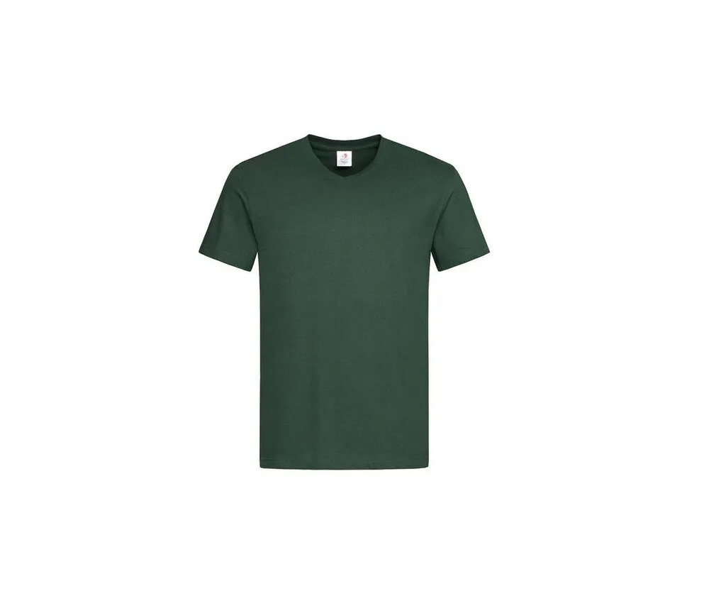 STEDMAN ST2300  VNECK TSHIRT FOR MEN  VERDE BOTELLA