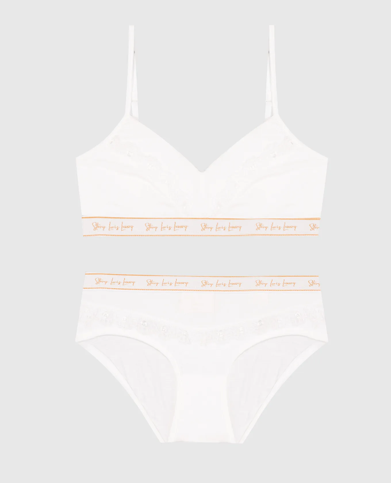 Story Loris Children's set of bralette and panties with lace