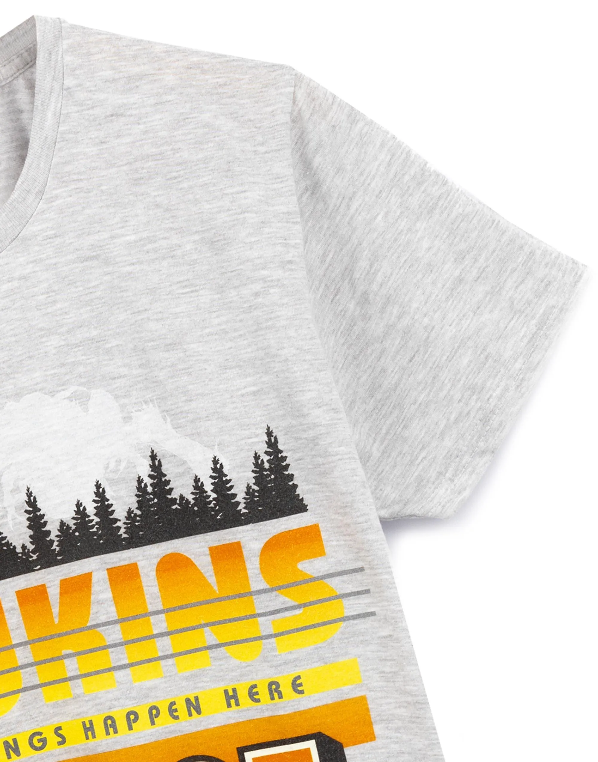 Stranger Things Camiseta de manga corta para hombre gris