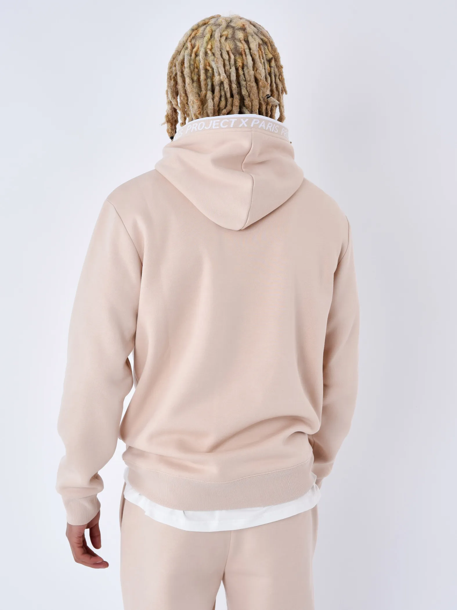 Sudadera con capucha Borde de punto con logotipo