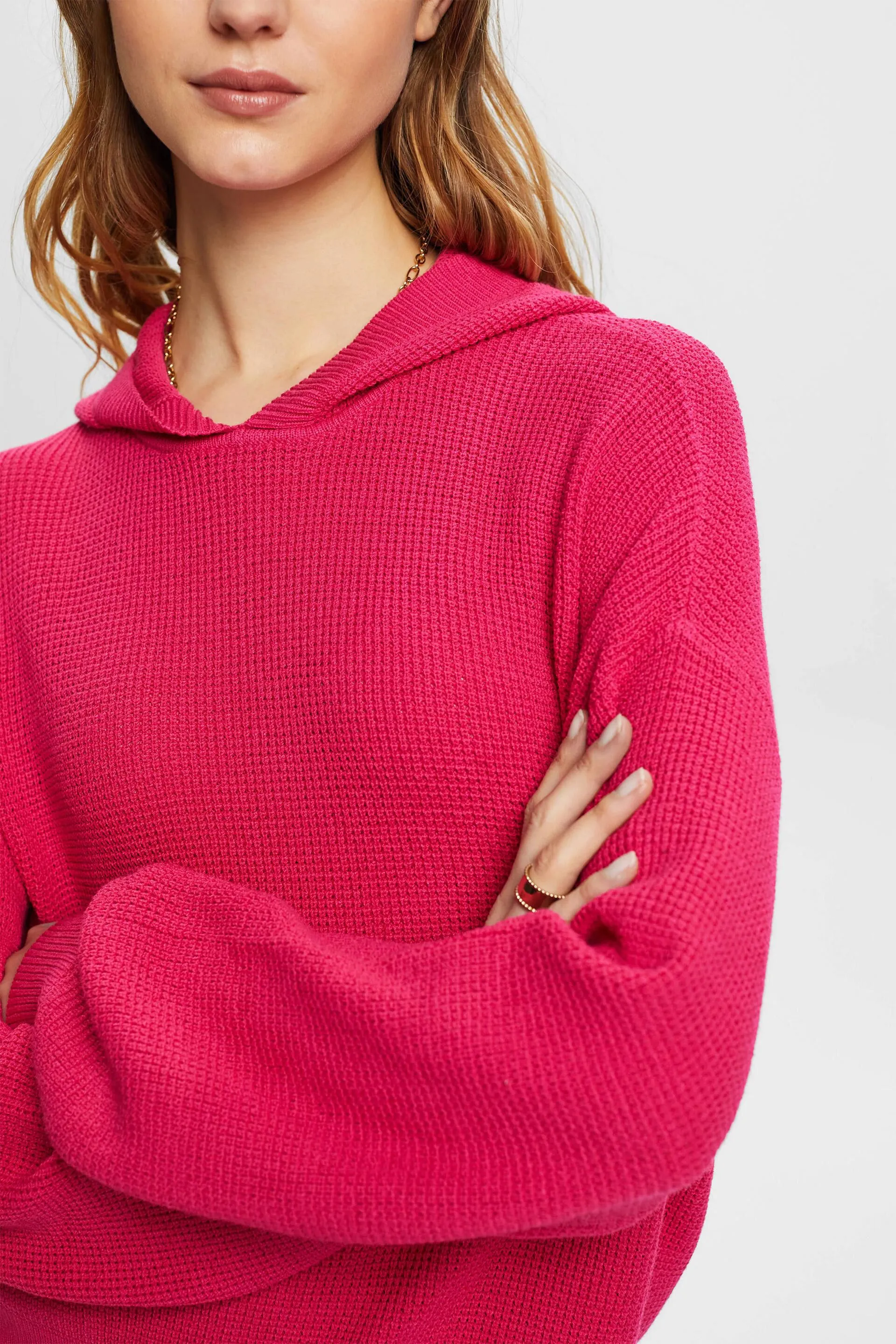 Sudadera con capucha de punto
