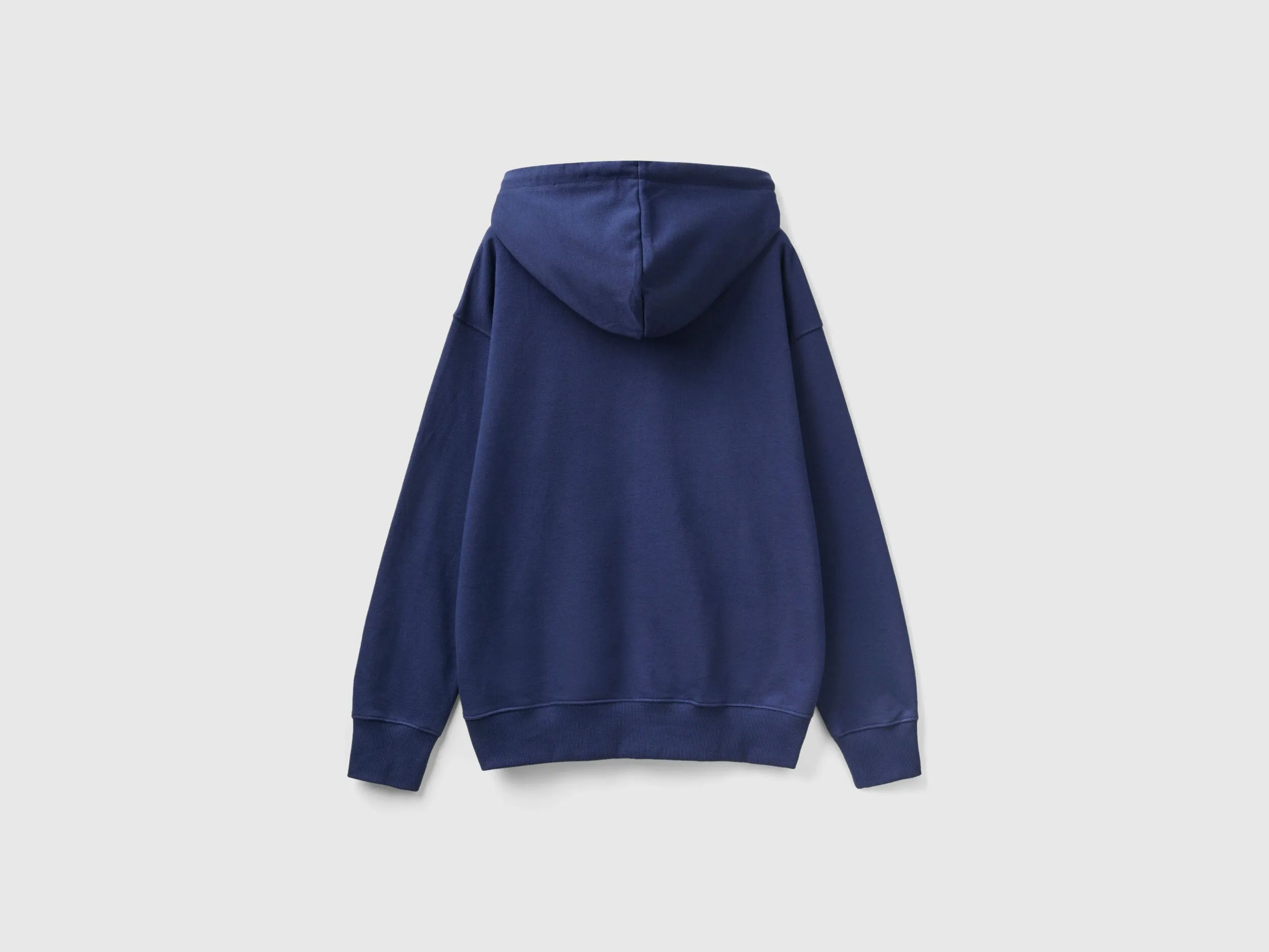 Sudadera de algodón con cremallera y capucha