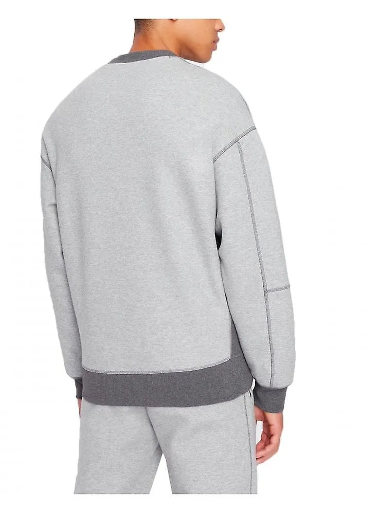 Sudadera de punto para hombre Armani Exchange A|x Hombre Gris Melange