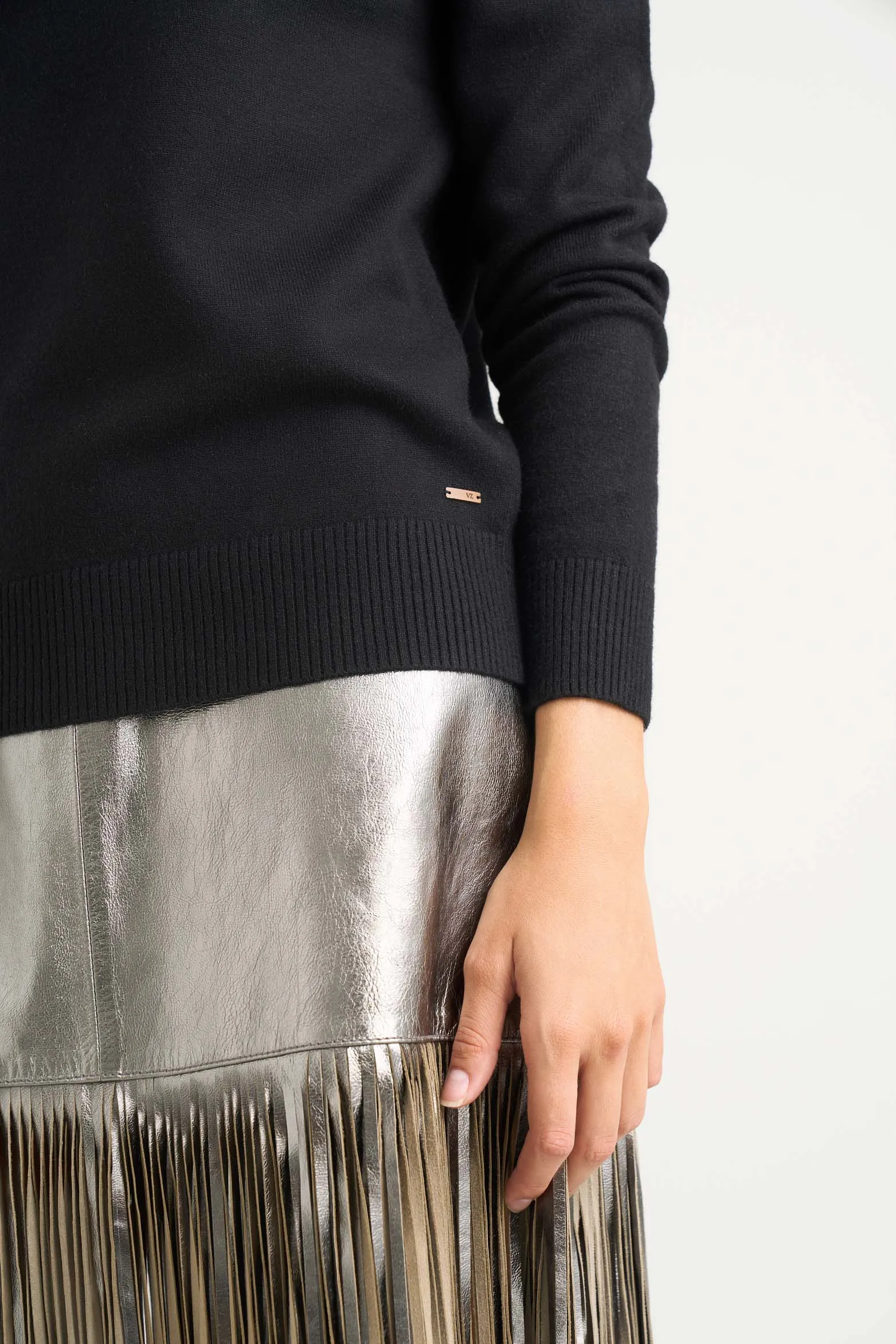 Sweater tejido básico Maqui para mujer cuello tortuga