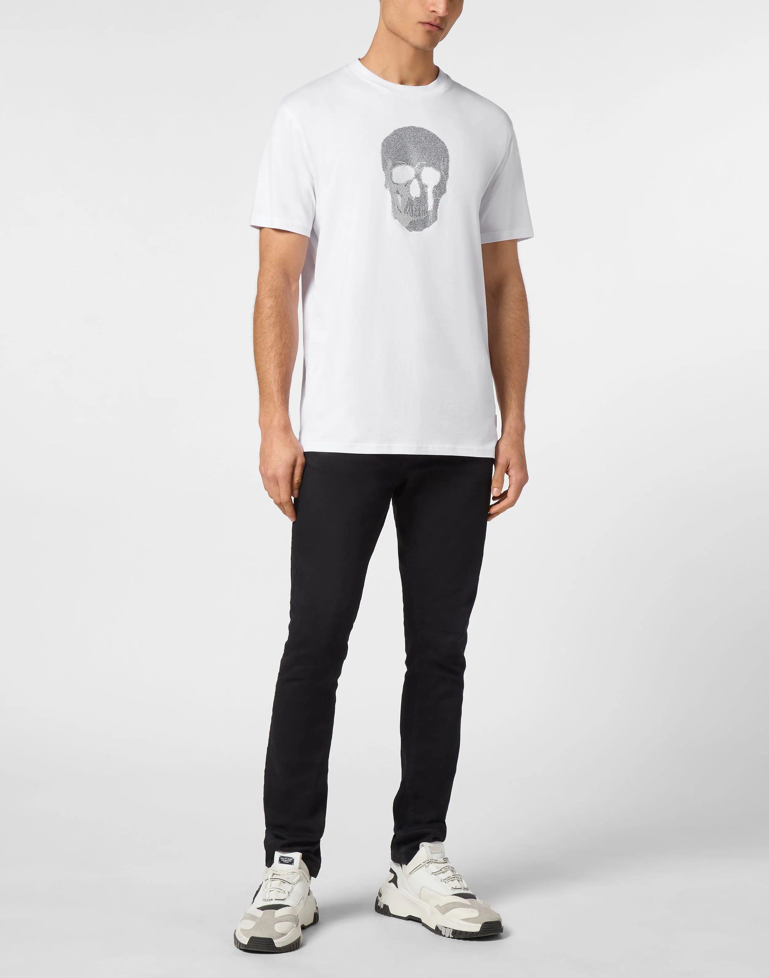 TSHIRT ROUND NECK SS CRYSTAL SKULL