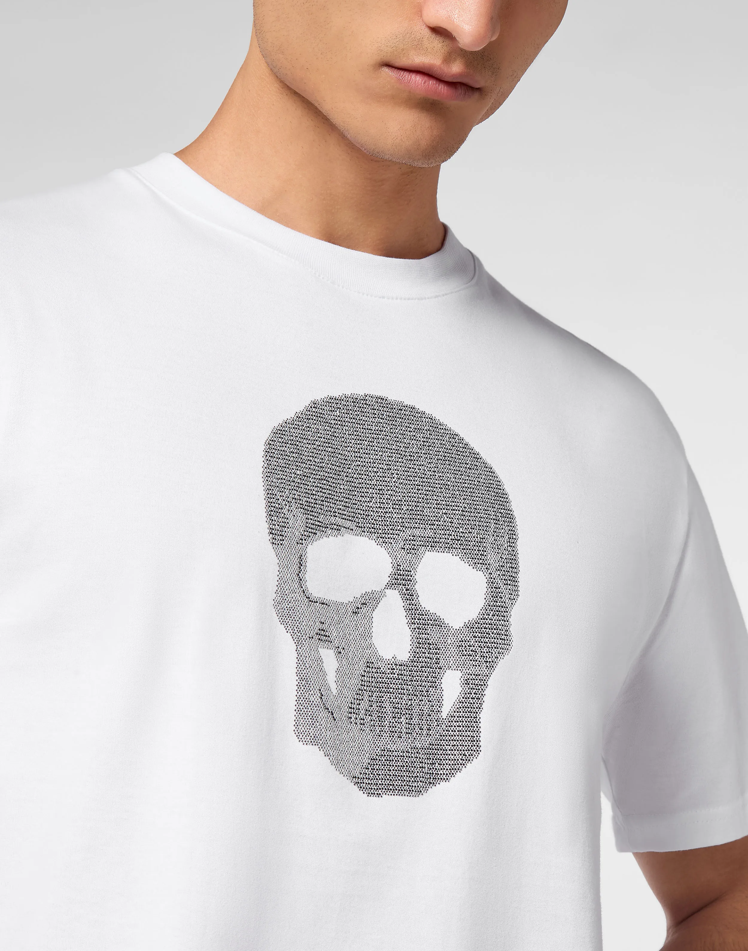 TSHIRT ROUND NECK SS CRYSTAL SKULL
