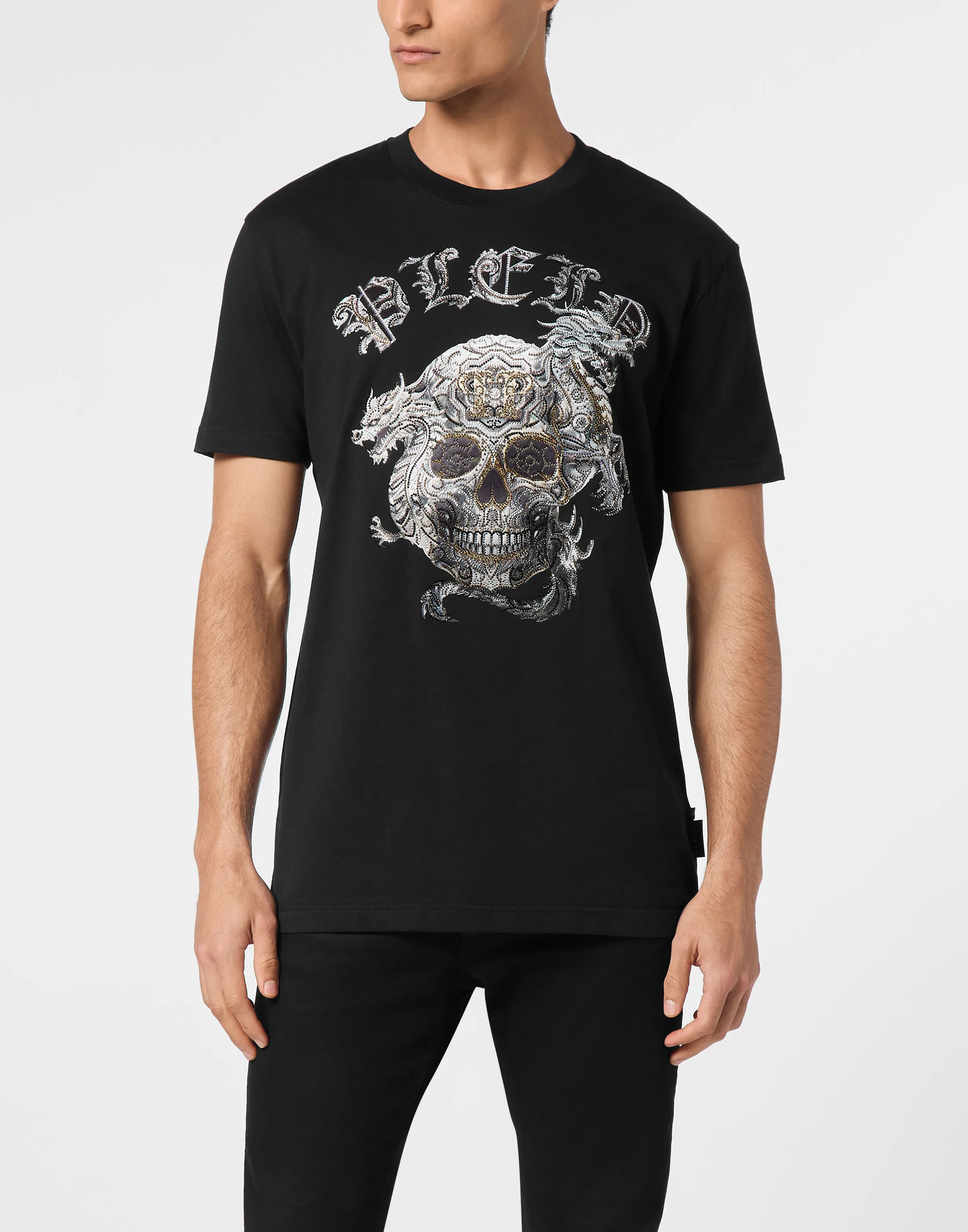 TSHIRT ROUND NECK SS STONES SKULL