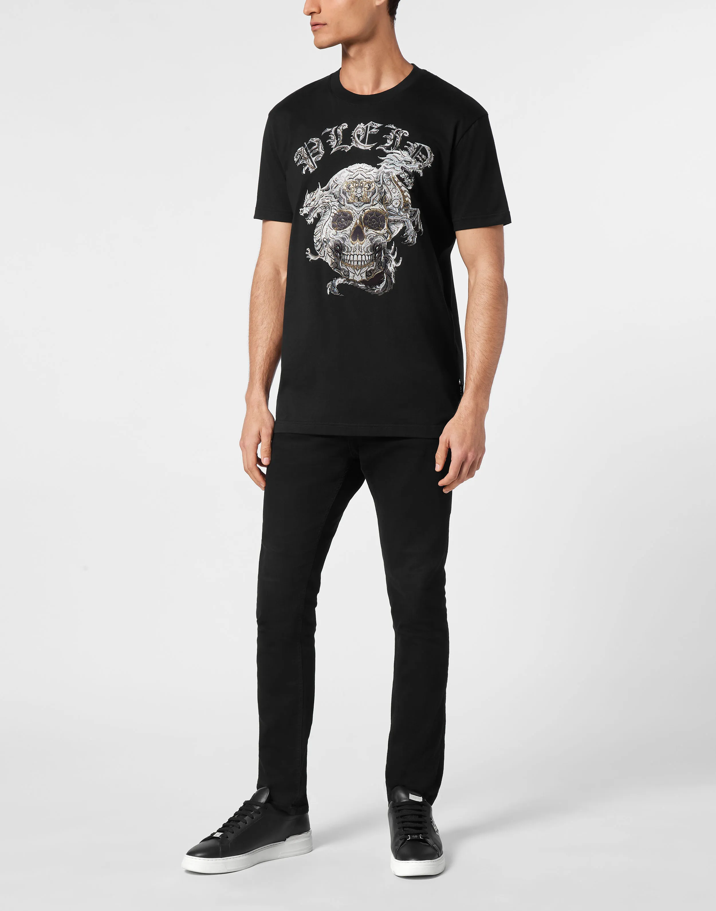 TSHIRT ROUND NECK SS STONES SKULL