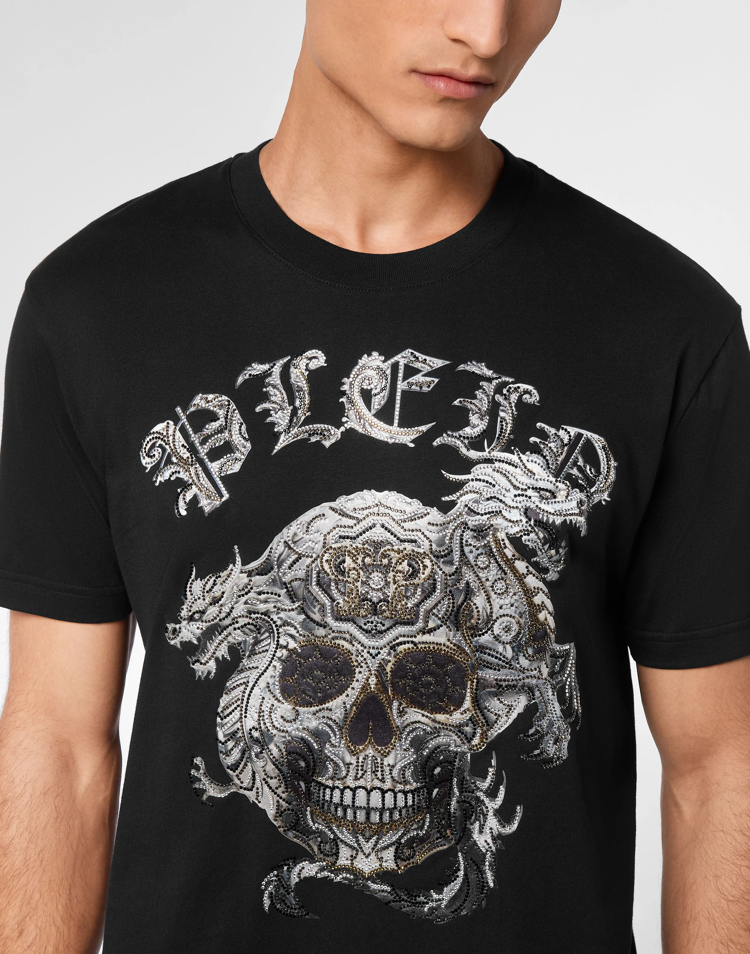 TSHIRT ROUND NECK SS STONES SKULL