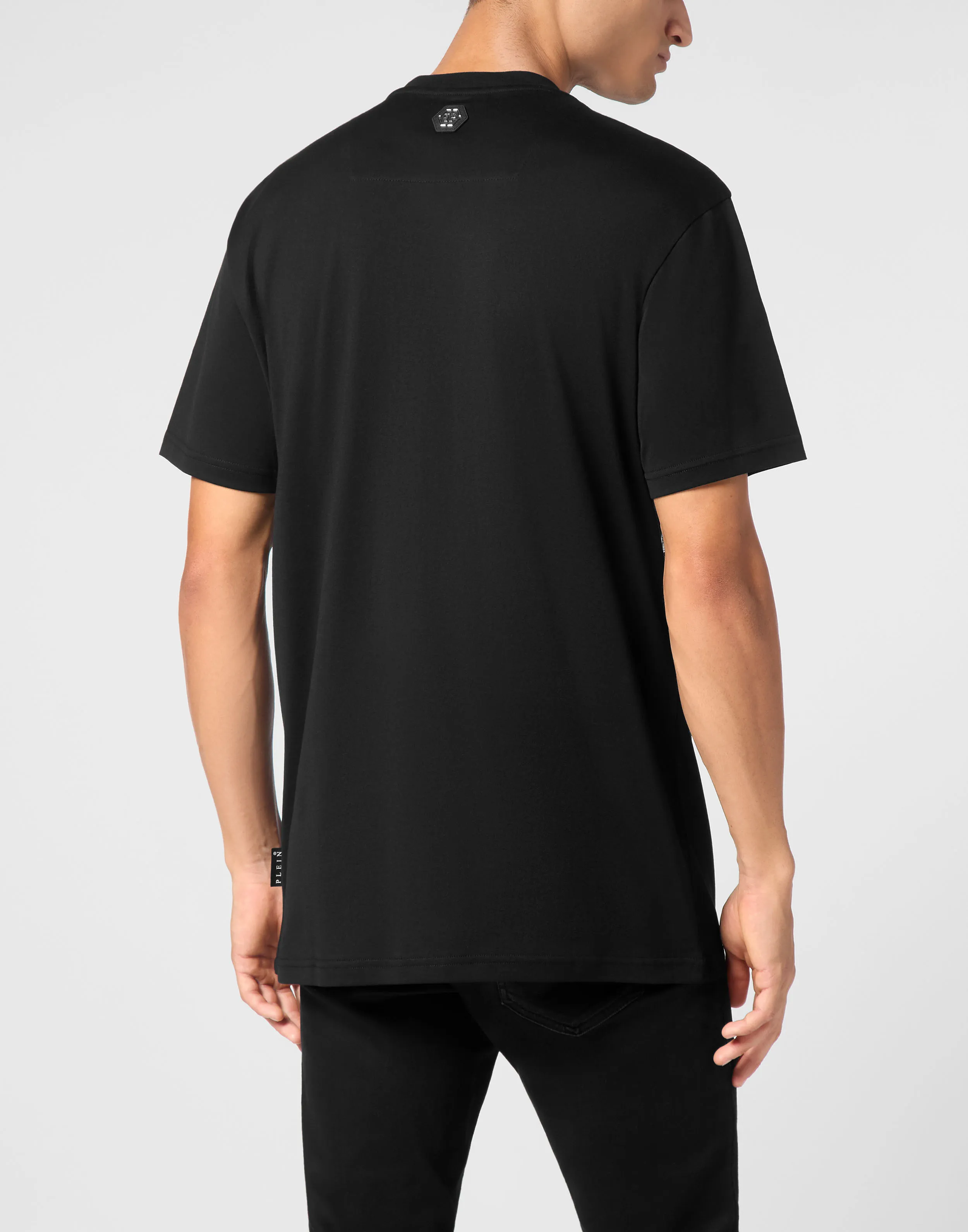 TSHIRT ROUND NECK SS STRASS SKULL&BONES