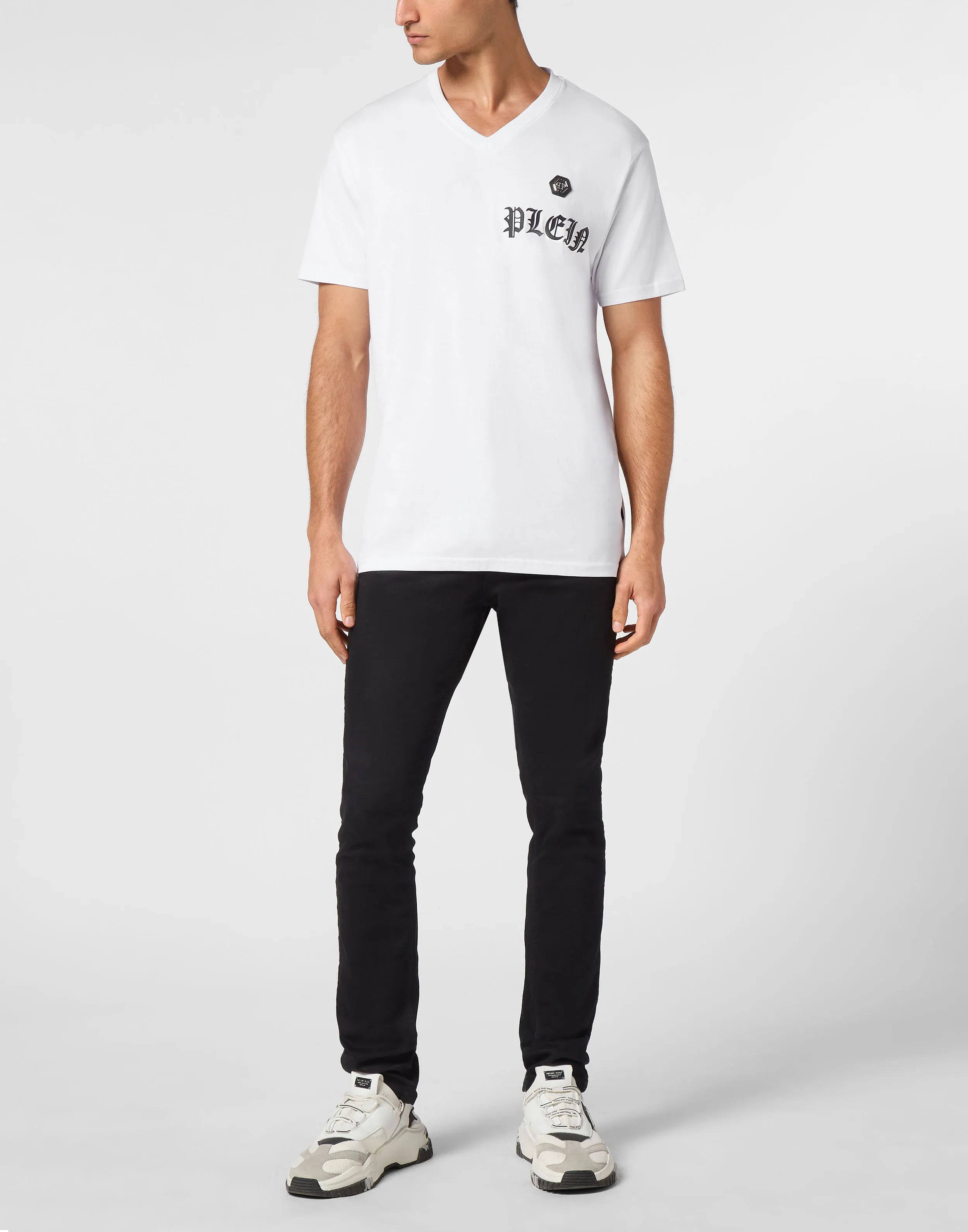 TSHIRT VNECK SS GOTHIC PLEIN