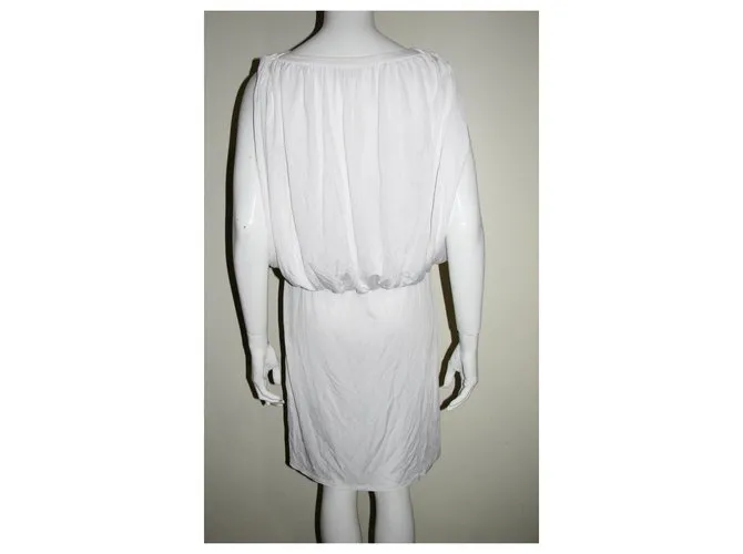 Temperley London Vestido de capa blanca Blanco 