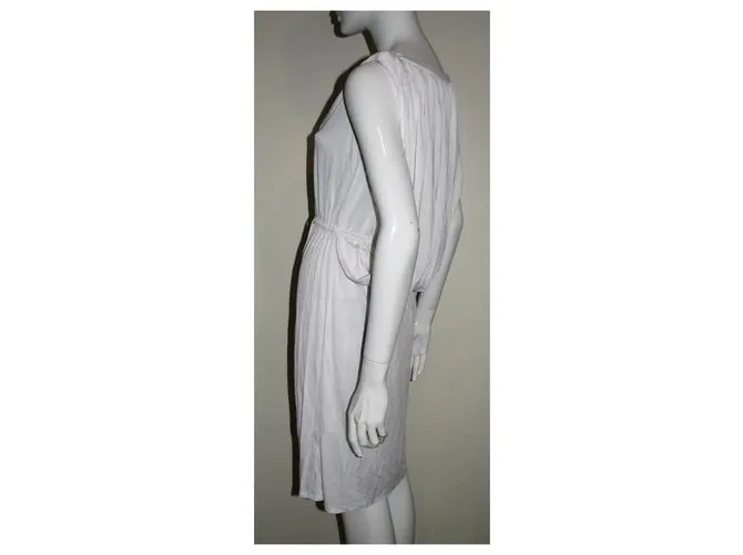 Temperley London Vestido de capa blanca Blanco 