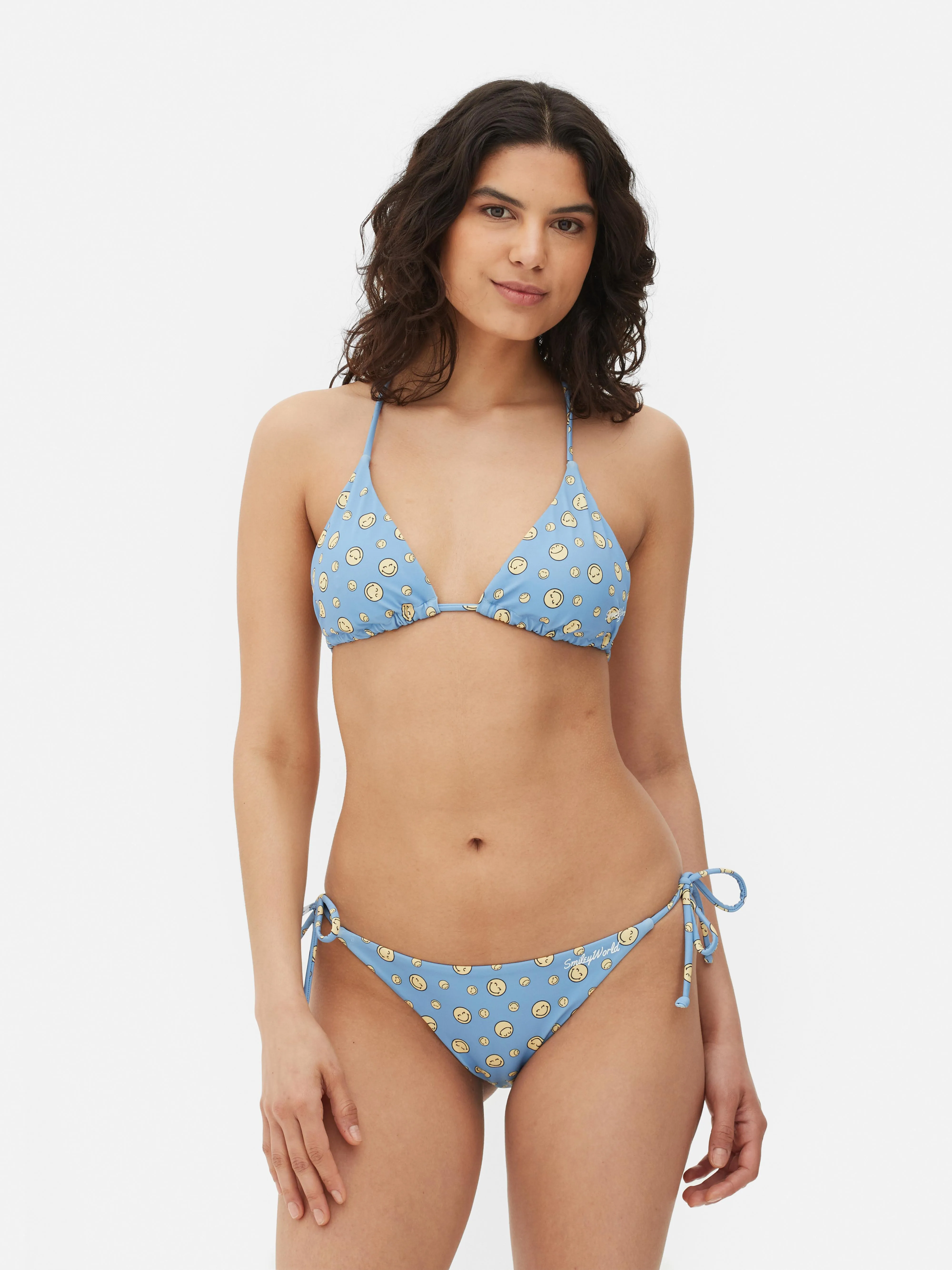 Top de bikini de espalda cruzada SMILEYWORLD®