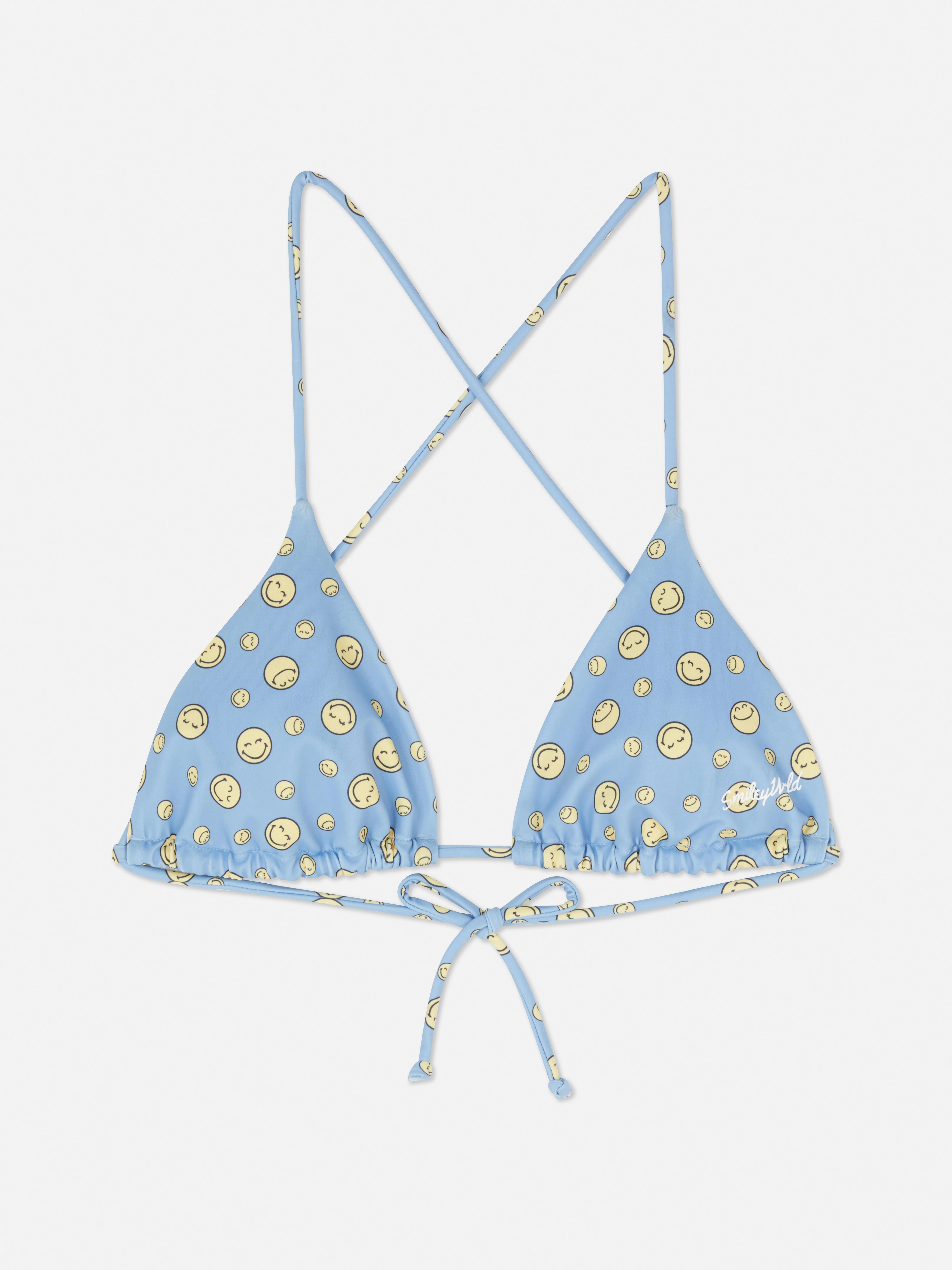 Top de bikini de espalda cruzada SMILEYWORLD®