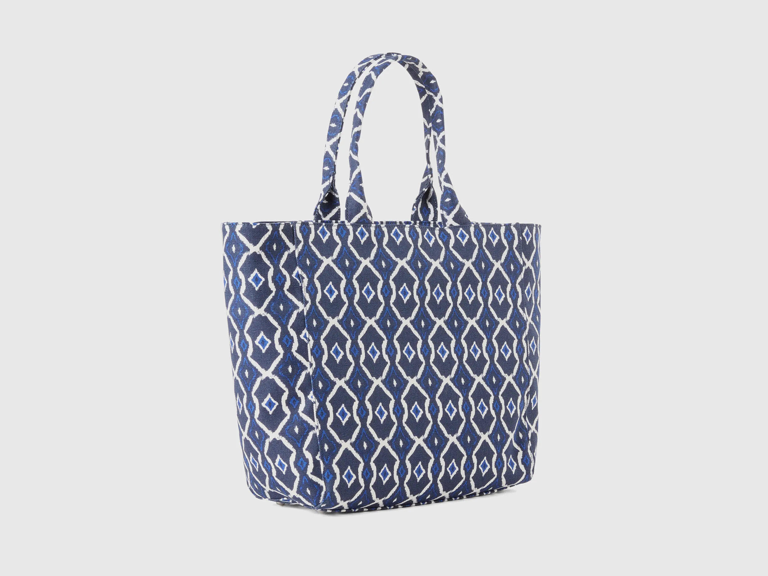 Tote bag con estampado geométrico