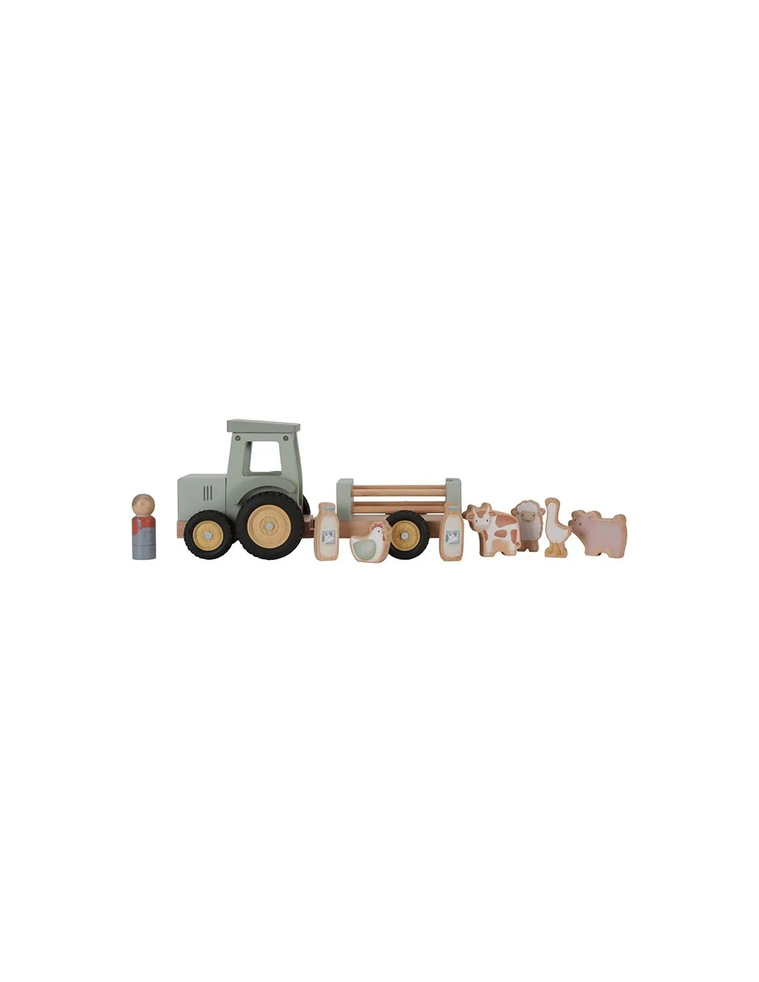 TRACTOR CON TRAILER LD7149 PEQUEÑA GRANJA LITTLE DUTCH