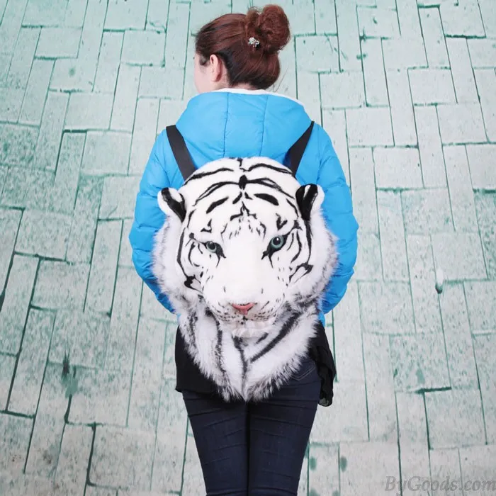  Unique Dimensional Simulation Tiger Head Animal Backpack 