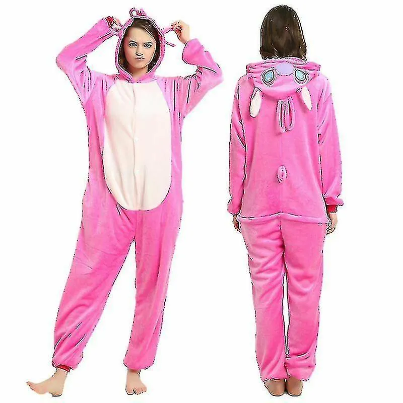 Unisex Adultos Stitch Cosplay Disfraz Animal Pijama Onesie Kigurumi Jumpsuit Ropa de dormir