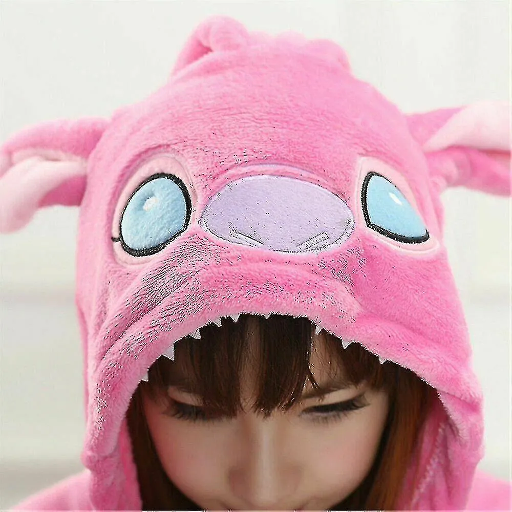 Unisex Adultos Stitch Cosplay Disfraz Animal Pijama Onesie Kigurumi Jumpsuit Ropa de dormir