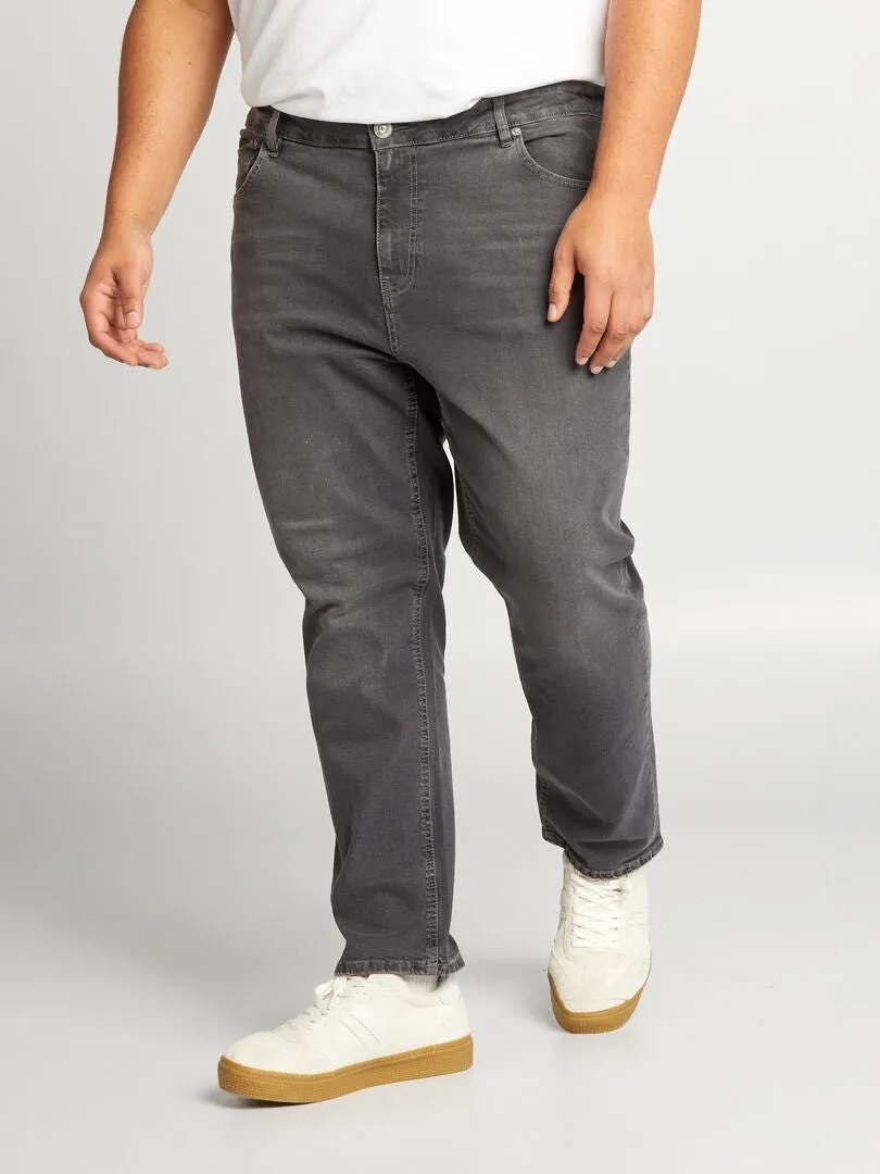 VAQUERO SLIM CON 5 BOLSILLOS  L30  GRIS