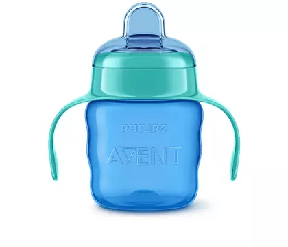 Vaso con boquilla silicona y asas 7oz varon