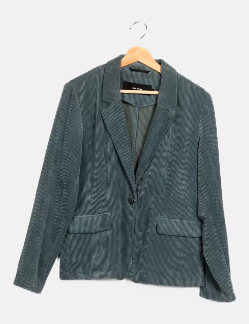 Vero Moda Blazer de pana verde
