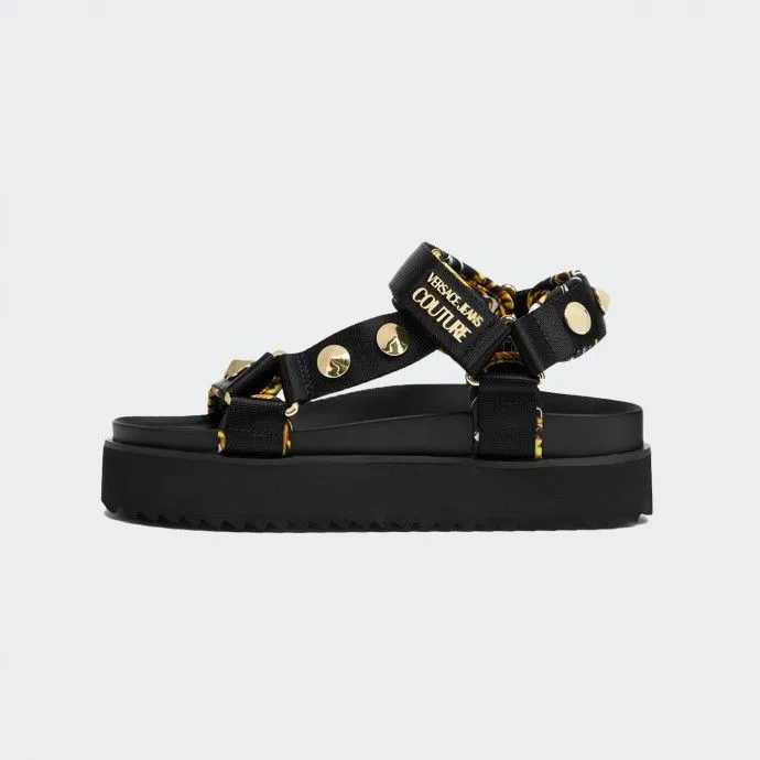 VERSACE JEANS COUTURE Versace Jeans Couture Sandalia negra